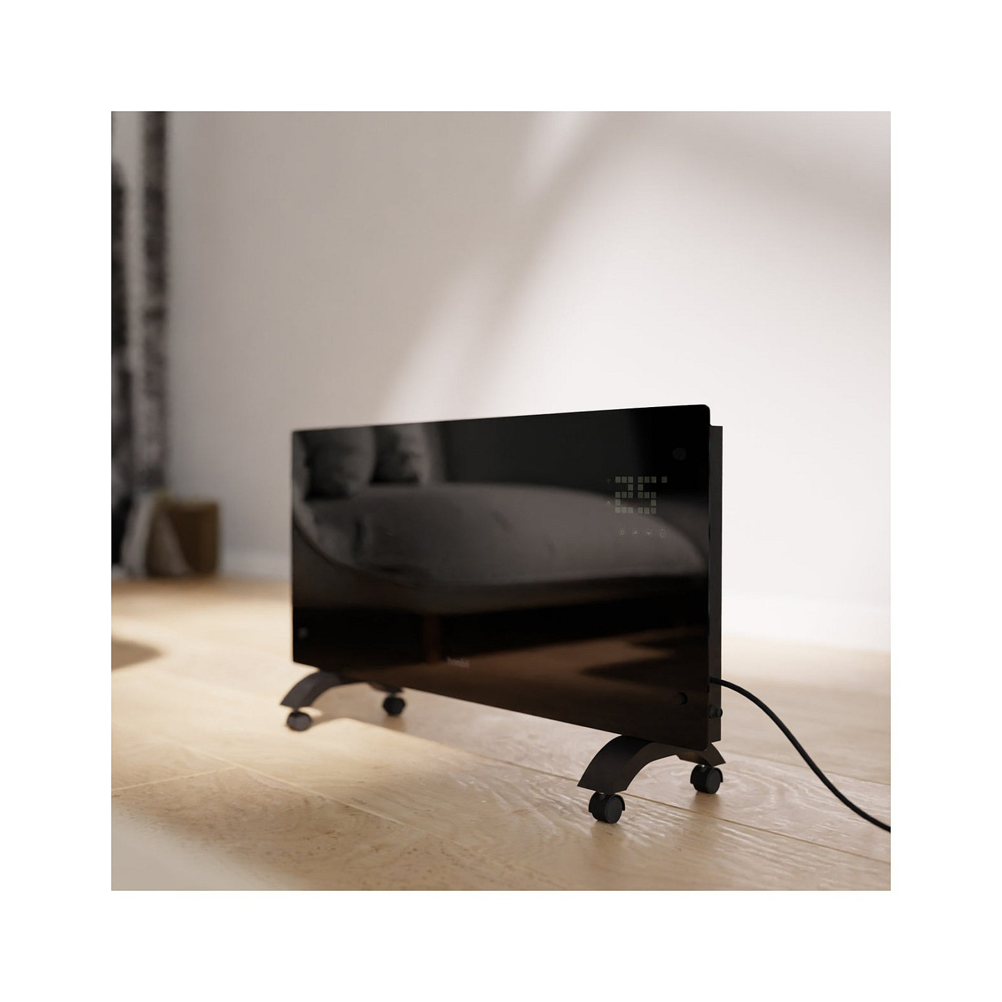 Hombli Glass Convection Heater 2000W schwarz — Buy in Cyprus with Fast Delivery