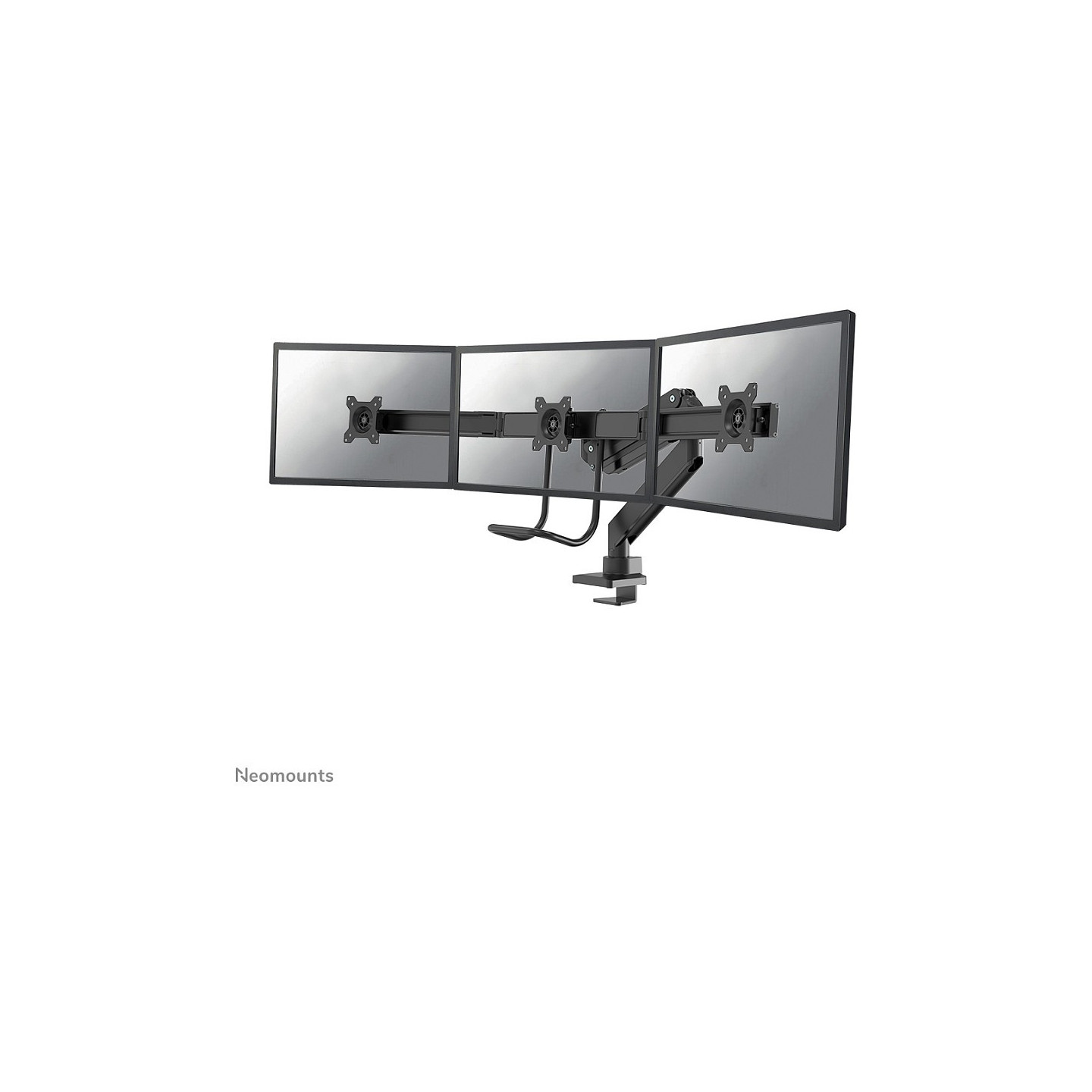 Neomounts NM-D775DX3BLACK Tischhalterung mit Tischhalterungsgriff für drei Flachbildschirme bis 27' (68.6 cm)