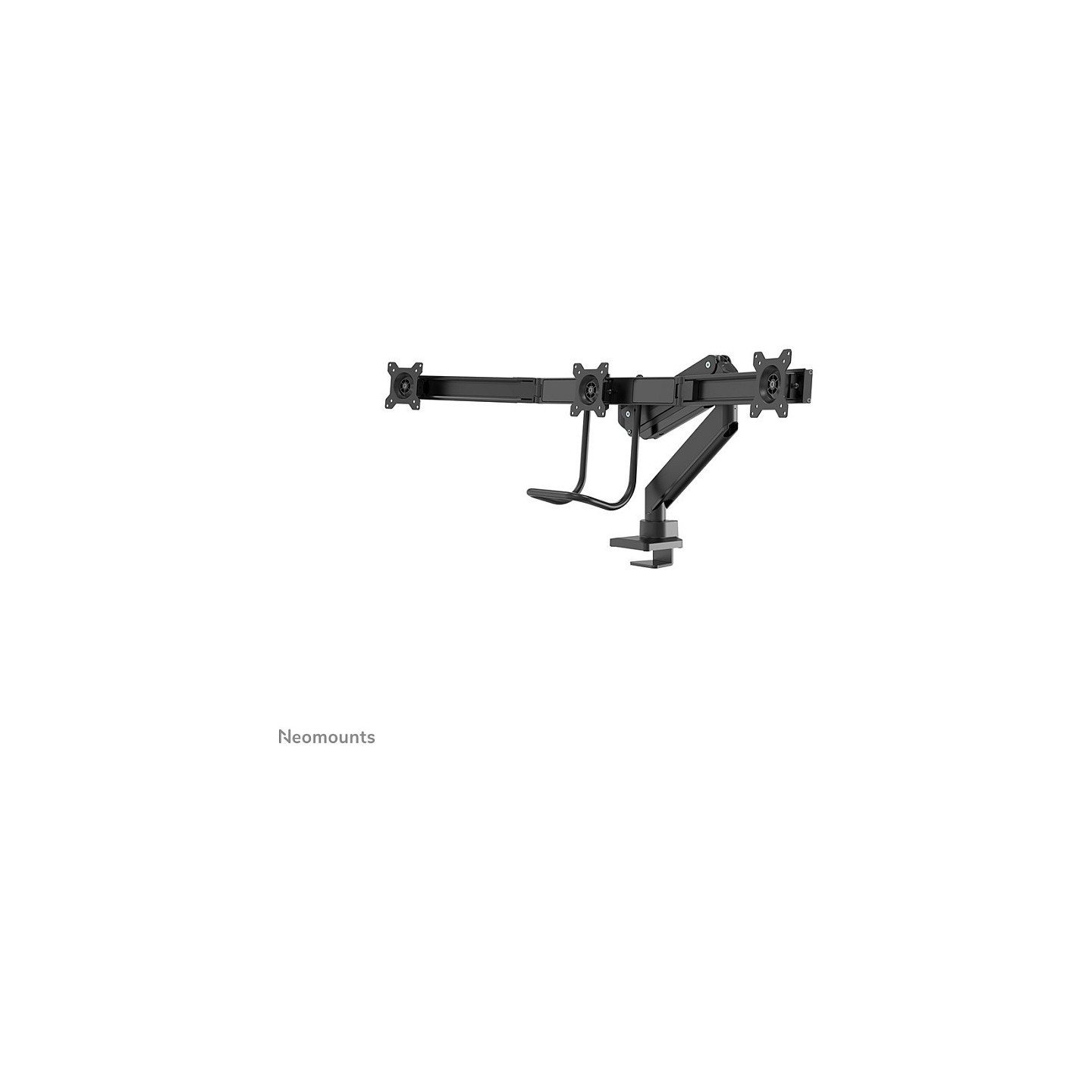 Neomounts NM-D775DX3BLACK Tischhalterung mit Tischhalterungsgriff für drei Flachbildschirme bis 27' (68.6 cm)