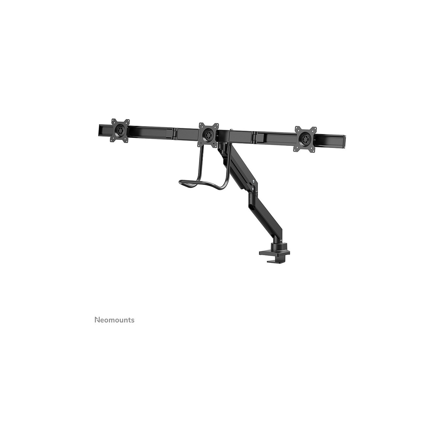 Neomounts NM-D775DX3BLACK Tischhalterung mit Tischhalterungsgriff für drei Flachbildschirme bis 27' (68.6 cm)