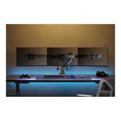 Neomounts NM-D775DX3BLACK Tischhalterung mit Tischhalterungsgriff für drei Flachbildschirme bis 27' (68.6 cm)