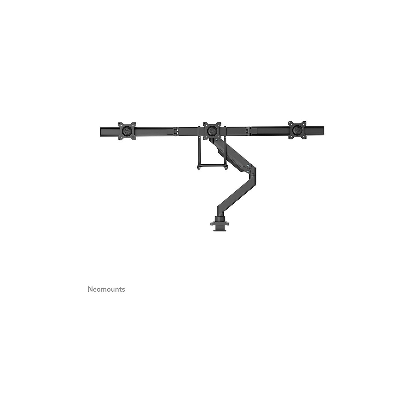 Neomounts NM-D775DX3BLACK Tischhalterung mit Tischhalterungsgriff für drei Flachbildschirme bis 27' (68.6 cm)