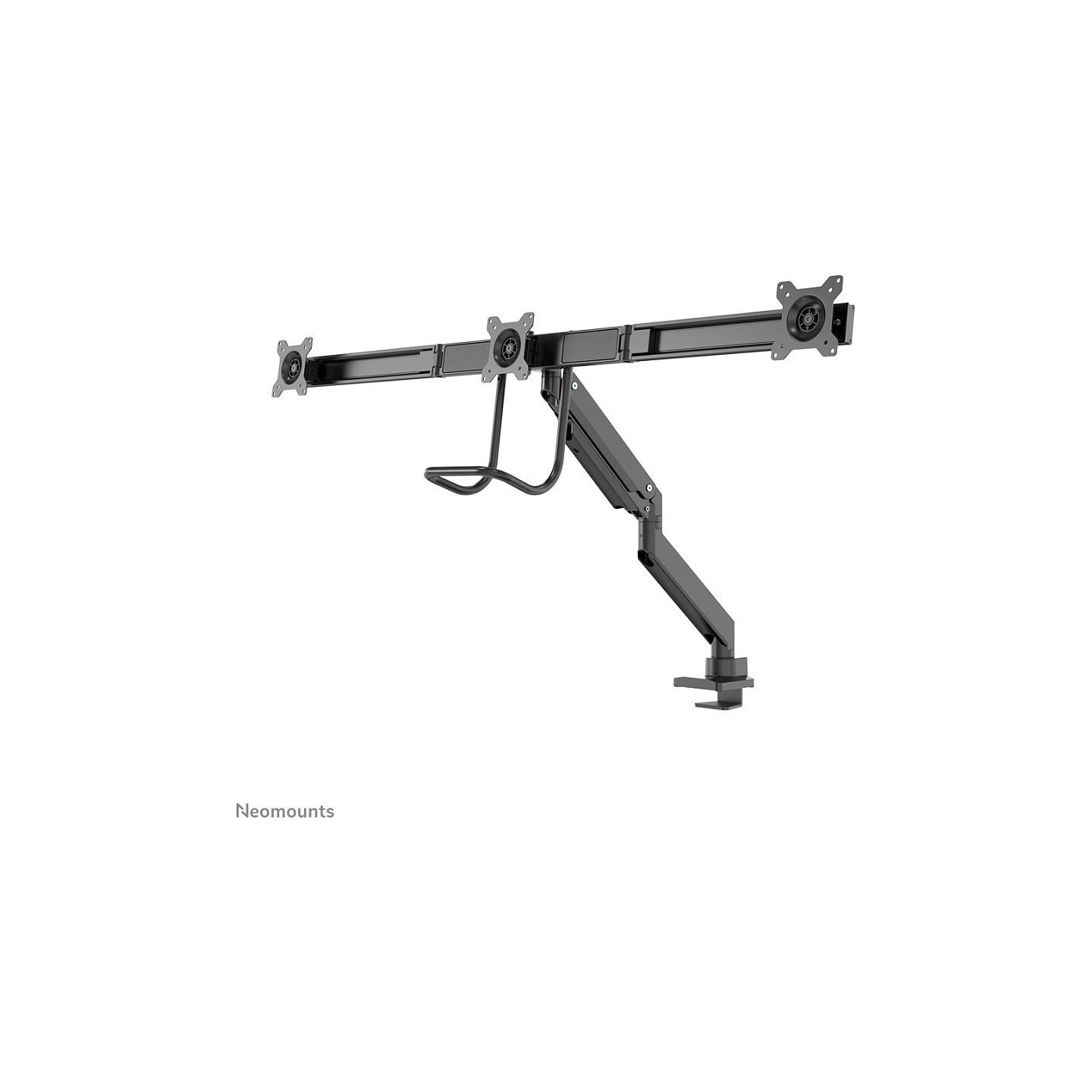 Neomounts NM-D775DX3BLACK Tischhalterung mit Tischhalterungsgriff für drei Flachbildschirme bis 27' (68.6 cm)