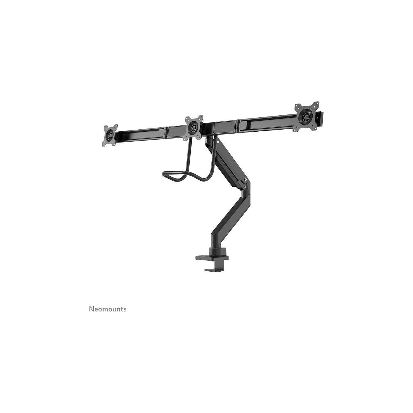 Neomounts NM-D775DX3BLACK Tischhalterung mit Tischhalterungsgriff für drei Flachbildschirme bis 27' (68.6 cm)