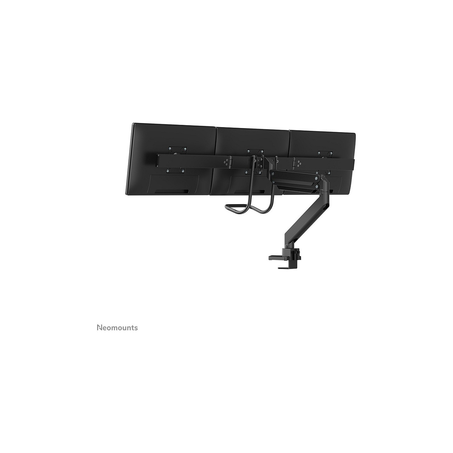 Neomounts NM-D775DX3BLACK Tischhalterung mit Tischhalterungsgriff für drei Flachbildschirme bis 27' (68.6 cm)