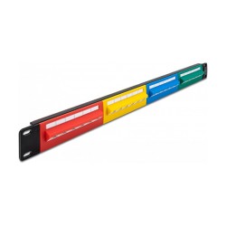 Delock 19? Patchpanel 24 Port Cat.5e 1 HE farbig — Buy in Cyprus with Fast Delivery