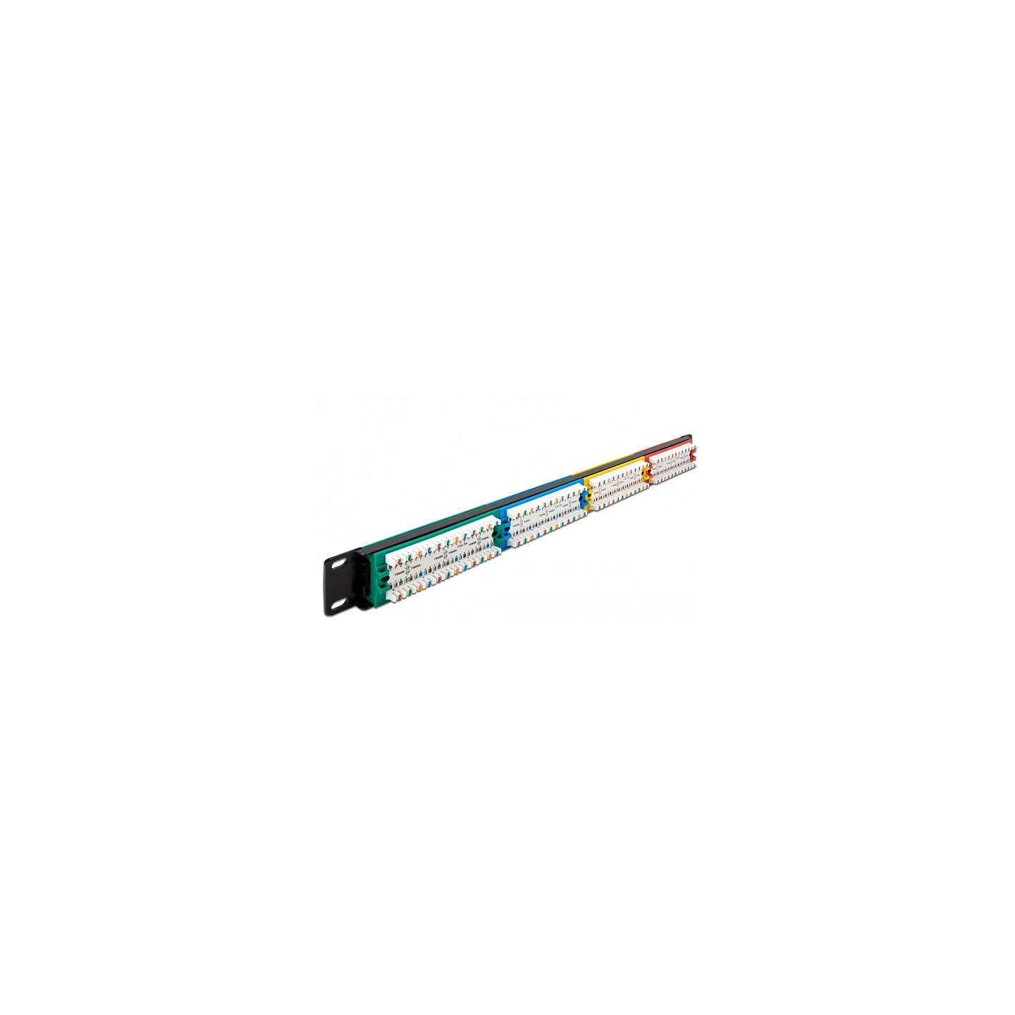 Delock 19? Patchpanel 24 Port Cat.5e 1 HE farbig — Buy in Cyprus with Fast Delivery
