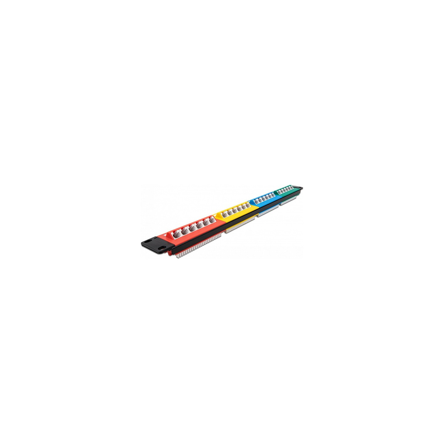 Delock 19? Patchpanel 24 Port Cat.5e 1 HE farbig — Buy in Cyprus with Fast Delivery