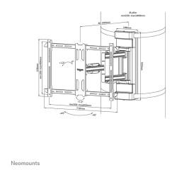Select TV-Säulenhalterung voll beweglich 40-70' 45KG Black Neomounts — Buy in Cyprus with Fast Delivery