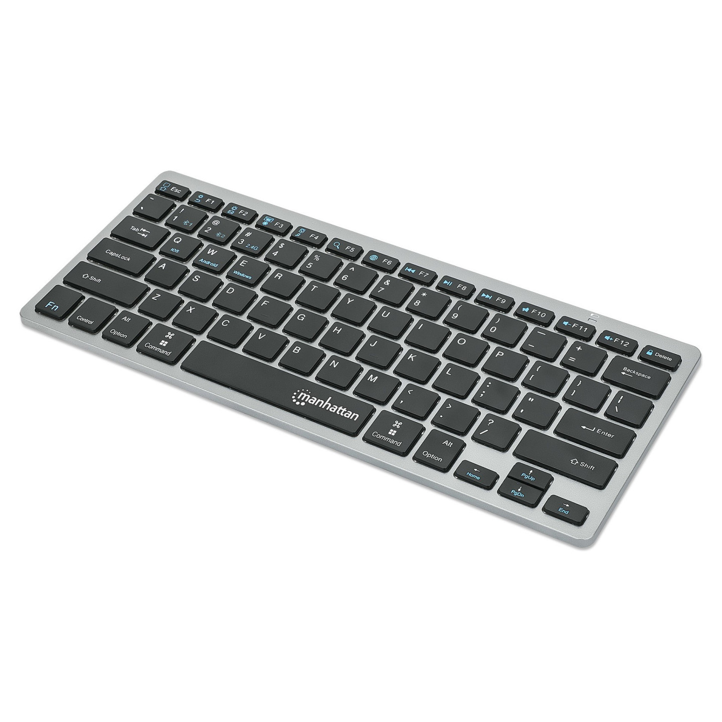 MANHATTAN Slim Funktastatur anthrazit Bluetooth 3.0 2.4GHz — Buy in Cyprus with Fast Delivery