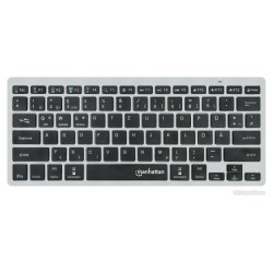 MANHATTAN Slim Funktastatur anthrazit Bluetooth 3.0 2.4GHz — Buy in Cyprus with Fast Delivery