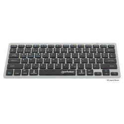 MANHATTAN Slim Funktastatur anthrazit Bluetooth 3.0 2.4GHz — Buy in Cyprus with Fast Delivery