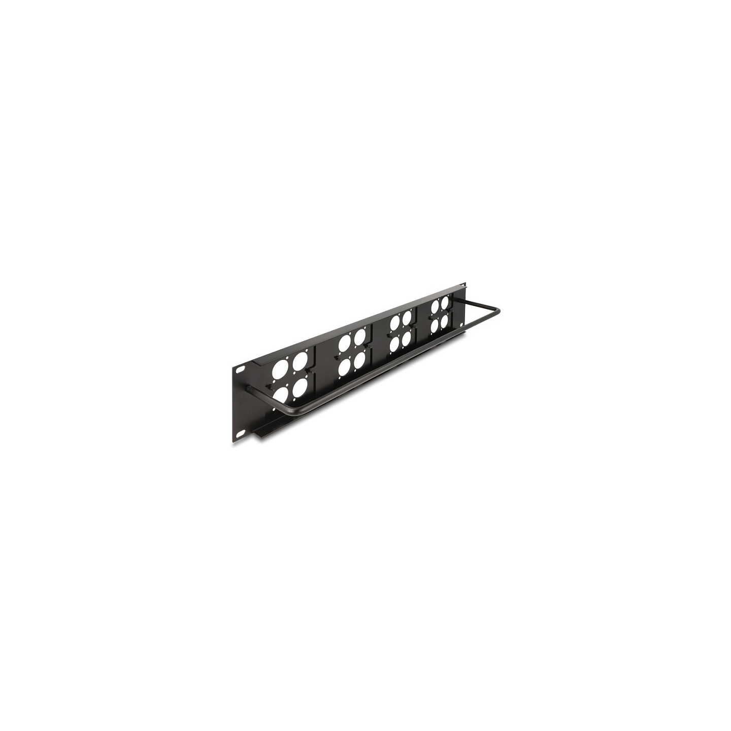 Delock D-Typ 19? Patchpanel mit 4 D-Typ Platten 86 x 86 mm und 4 Ports 2 HE schwarz — Buy in Cyprus with Fast Delivery