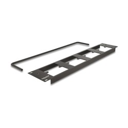 Delock D-Typ 19? Patchpanel mit 4 D-Typ Platten 86 x 86 mm und 4 Ports 2 HE schwarz — Buy in Cyprus with Fast Delivery