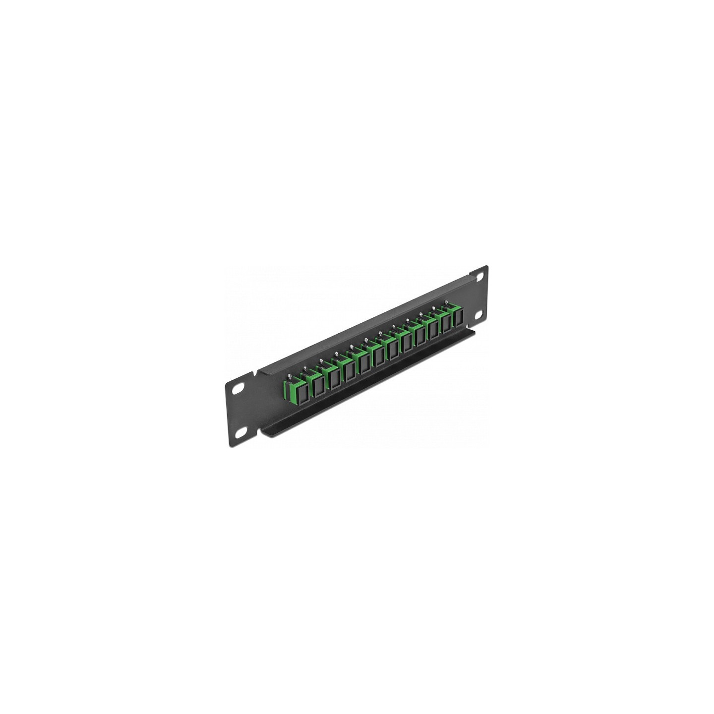 Delock 10? LWL Patchpanel 12 Port SC Simplex grün 1 HE schwarz — Buy in Cyprus with Fast Delivery