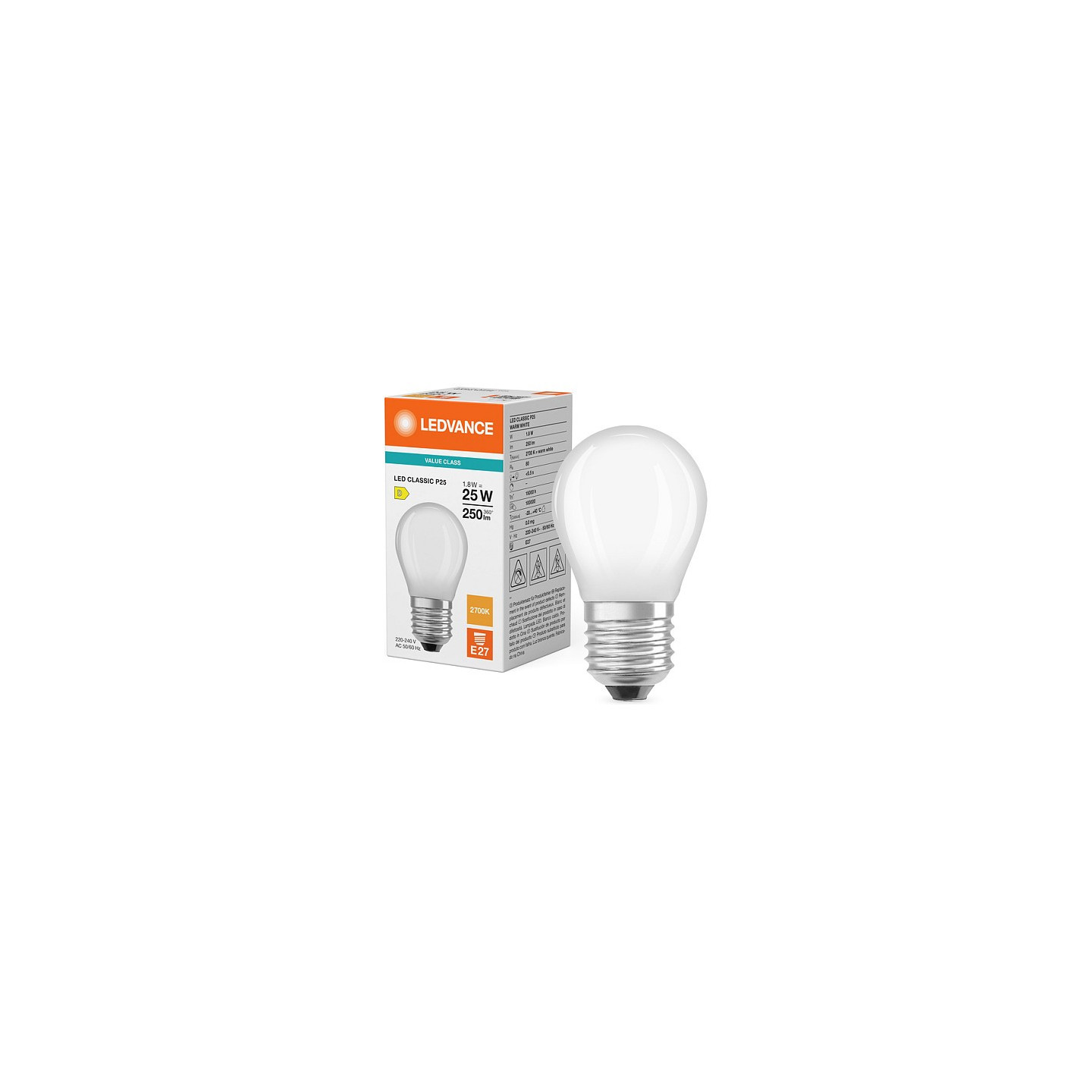 Osram LED Classic P 25 Filament P 1.8W 827 Frosted E27 LED-Lampen. klassische Mini — Buy in Cyprus with Fast Delivery
