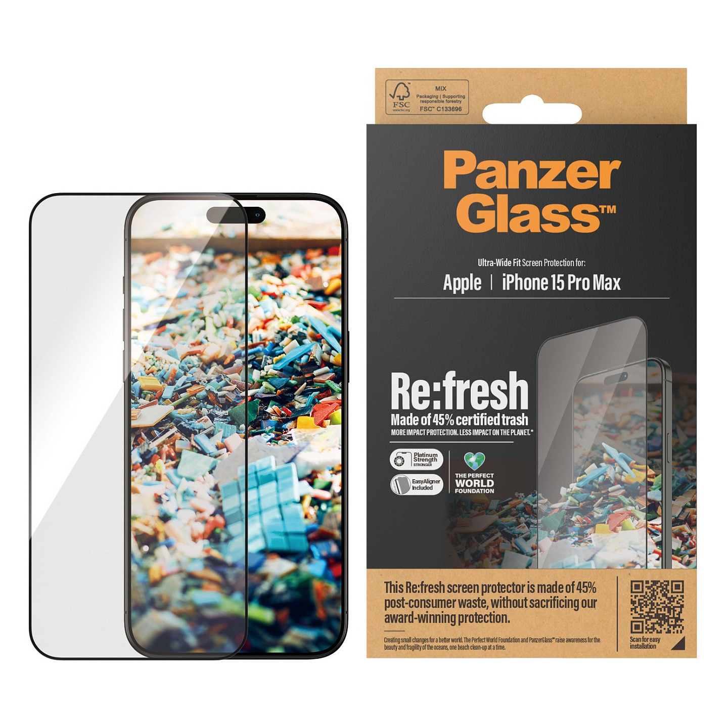 Panzerglass PanzerGlass iPhone 15 Pro Max. Refresh. UWF w. Aligner — Buy in Cyprus with Fast Delivery