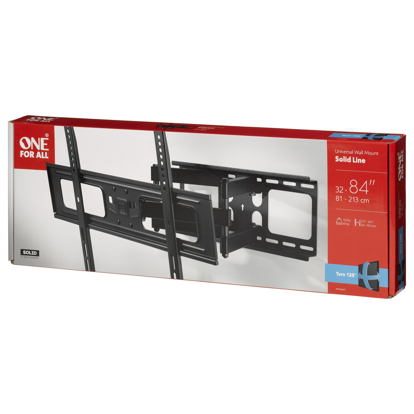 One for all TV-Wandhalterung Drehbar WM4661 (schwarz) — Buy in Cyprus with Fast Delivery