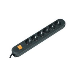 BACHMANN SMART Steckdosenleiste 6x Schutzkontakt Schalter schwarz 3m — Buy in Cyprus with Fast Delivery