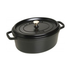Staub La Cocotte 29cm oval. schwarz. Gusseisen — Buy in Cyprus with Fast Delivery