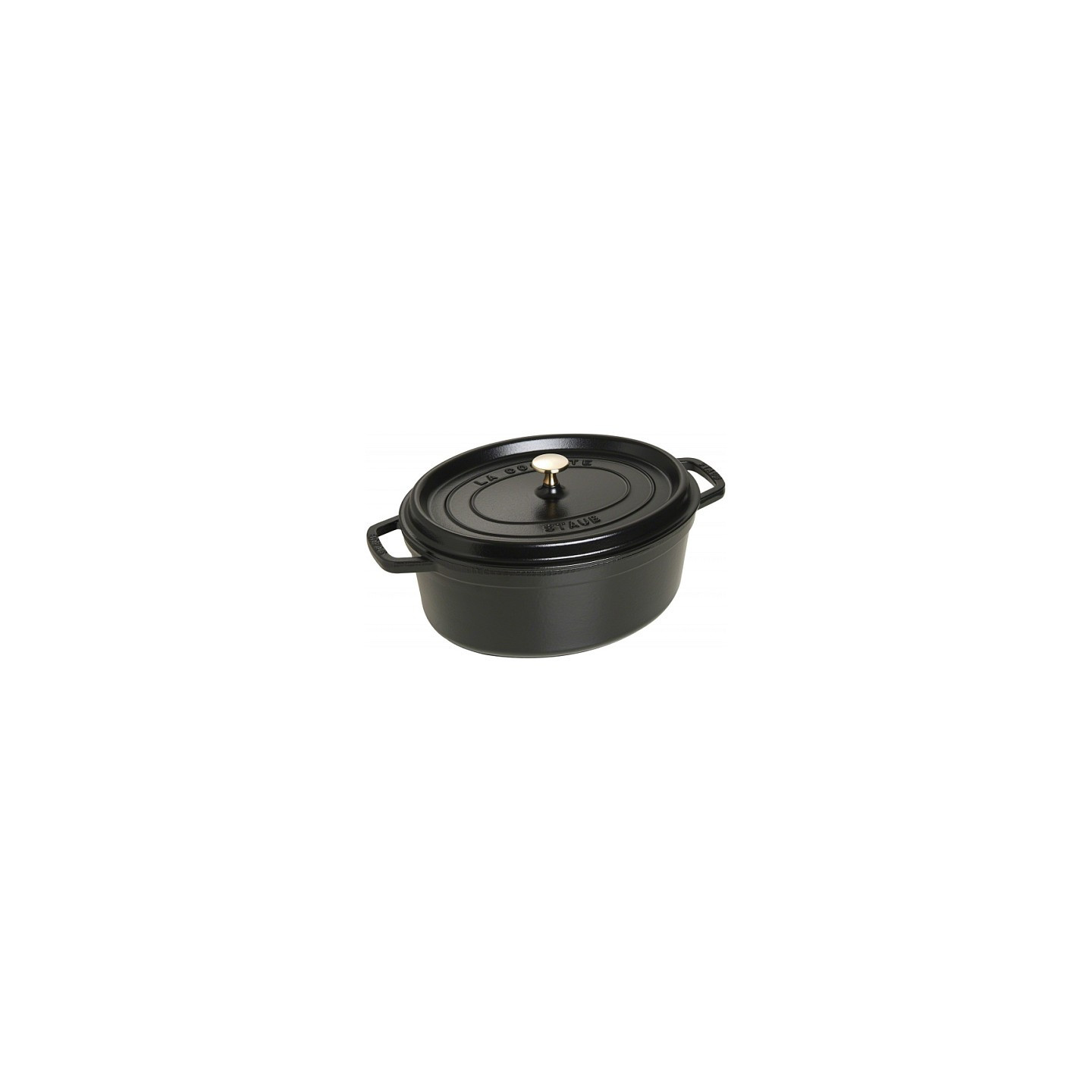 Staub La Cocotte 29cm oval. schwarz. Gusseisen — Buy in Cyprus with Fast Delivery