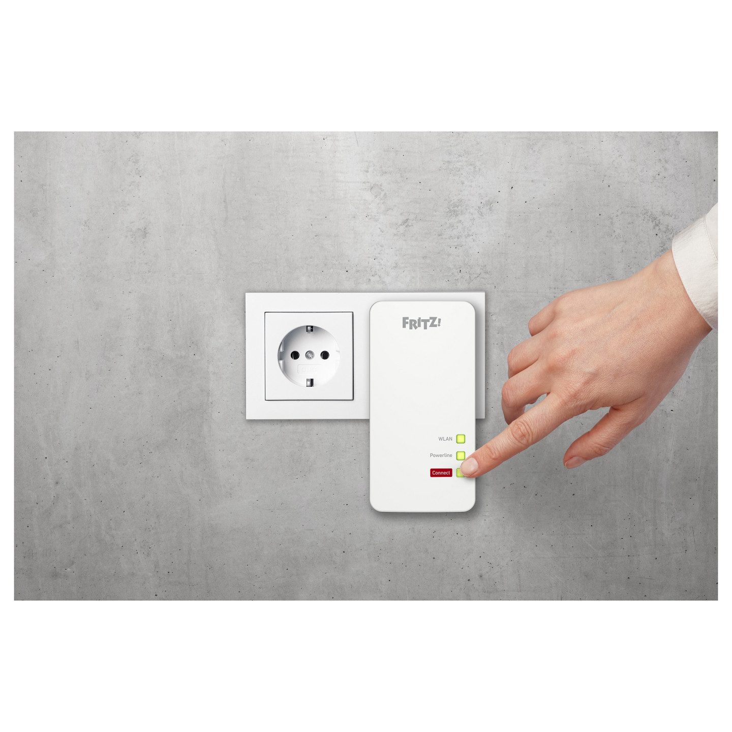 AVM FRITZ! Powerline 1260E 1200Mbit s Eingebauter Ethernet-Anschluss WLAN white 1Stück(e) Single