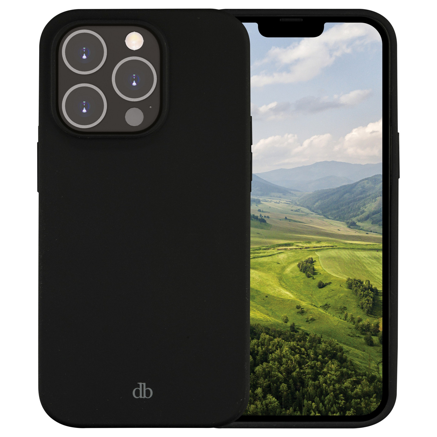 dbramante1928 Costa Rica - Hintere Abdeckung fr Mobiltelefon - Silikon - Night Black - fr Apple iPhone 14 Pro