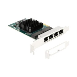 PCI Express x1 Netzwerkkarte Gigabit LAN 4 x RJ45 BCM — Buy in Cyprus with Fast Delivery