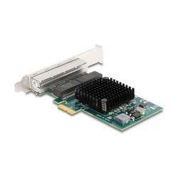 PCI Express x1 Netzwerkkarte Gigabit LAN 4 x RJ45 BCM — Buy in Cyprus with Fast Delivery