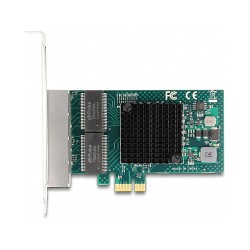 PCI Express x1 Netzwerkkarte Gigabit LAN 4 x RJ45 BCM — Buy in Cyprus with Fast Delivery