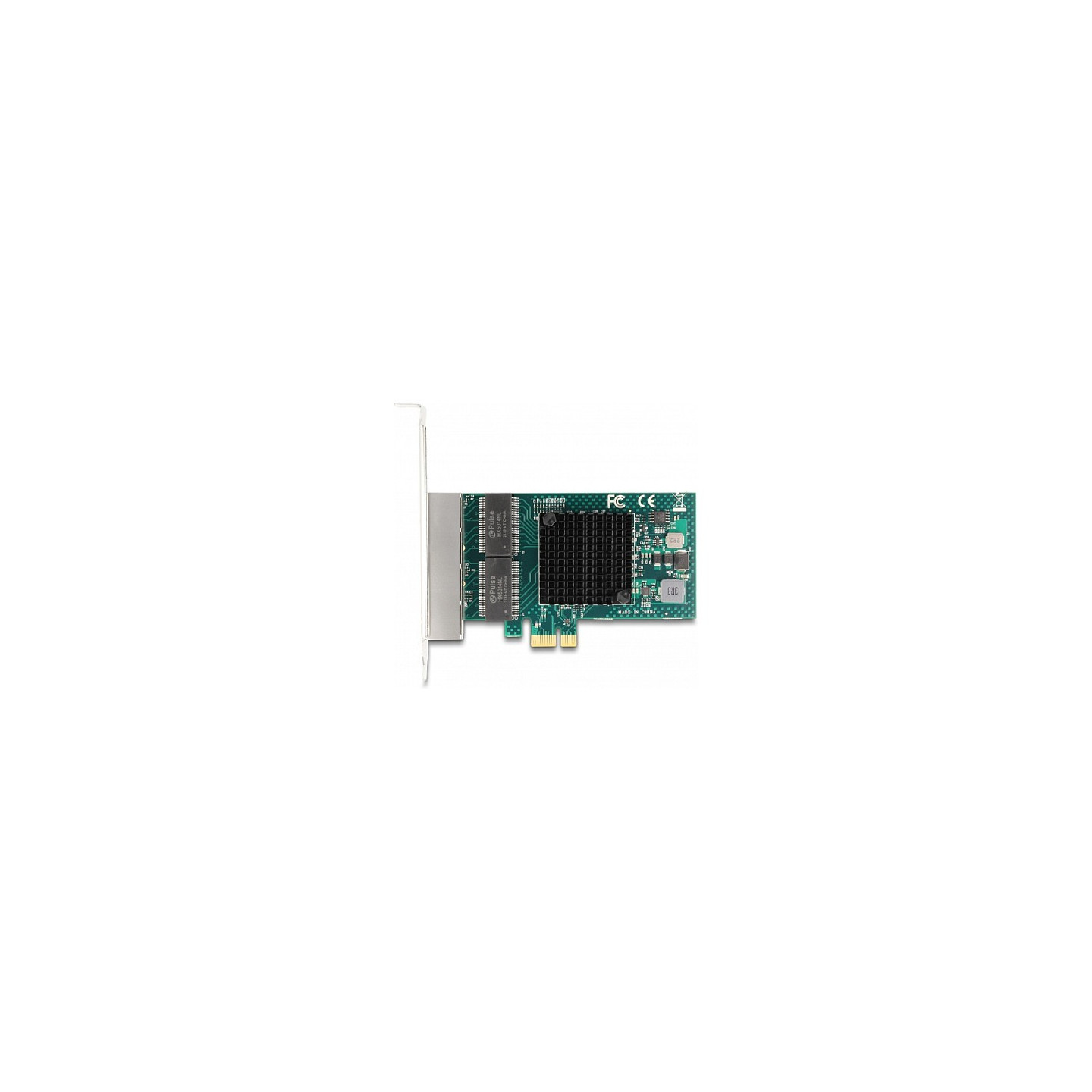 PCI Express x1 Netzwerkkarte Gigabit LAN 4 x RJ45 BCM — Buy in Cyprus with Fast Delivery