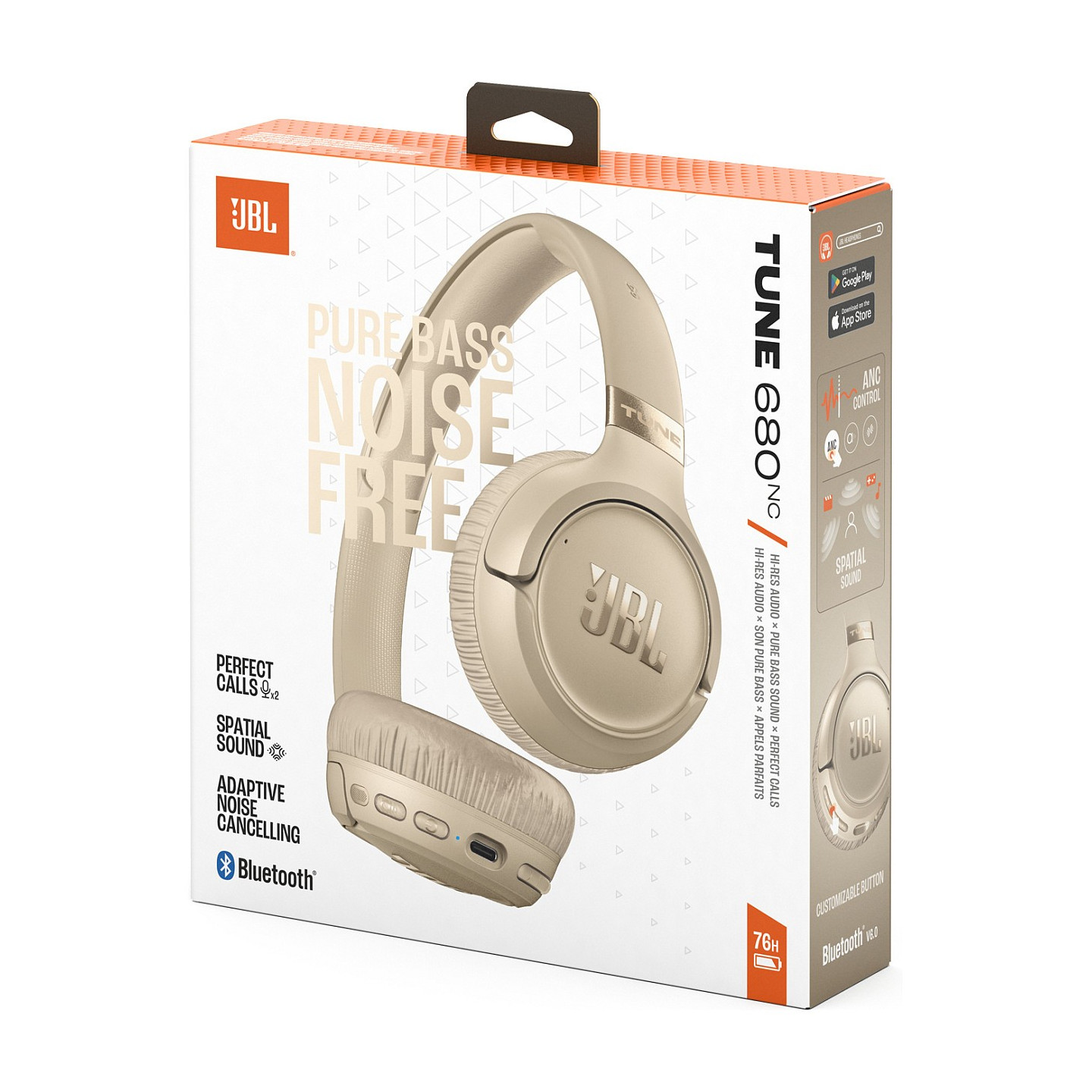 JBL Tune 680NC noice cancelling Bluetooth On-Ear Kopfhörer beige — Buy in Cyprus with Fast Delivery