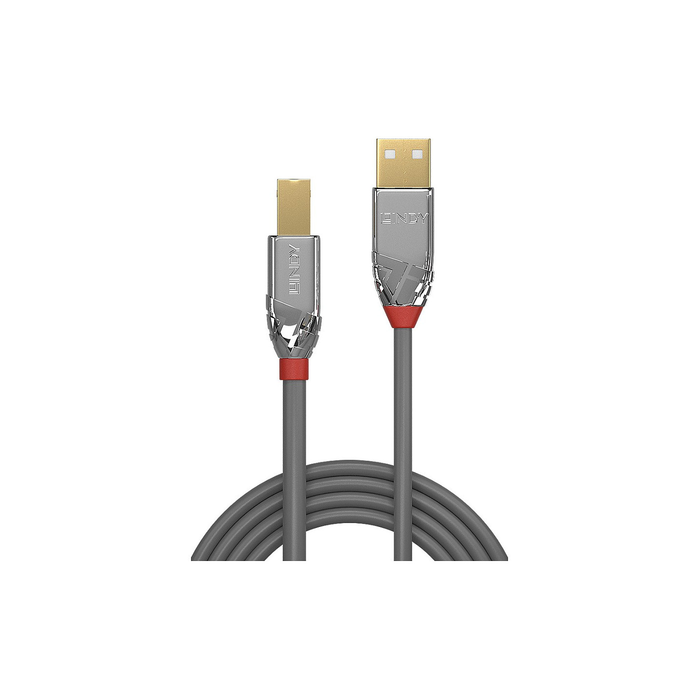 LINDY USB 2.0 Kabel Typ A B Cromo Line M M 0.5m — Buy in Cyprus with Fast Delivery
