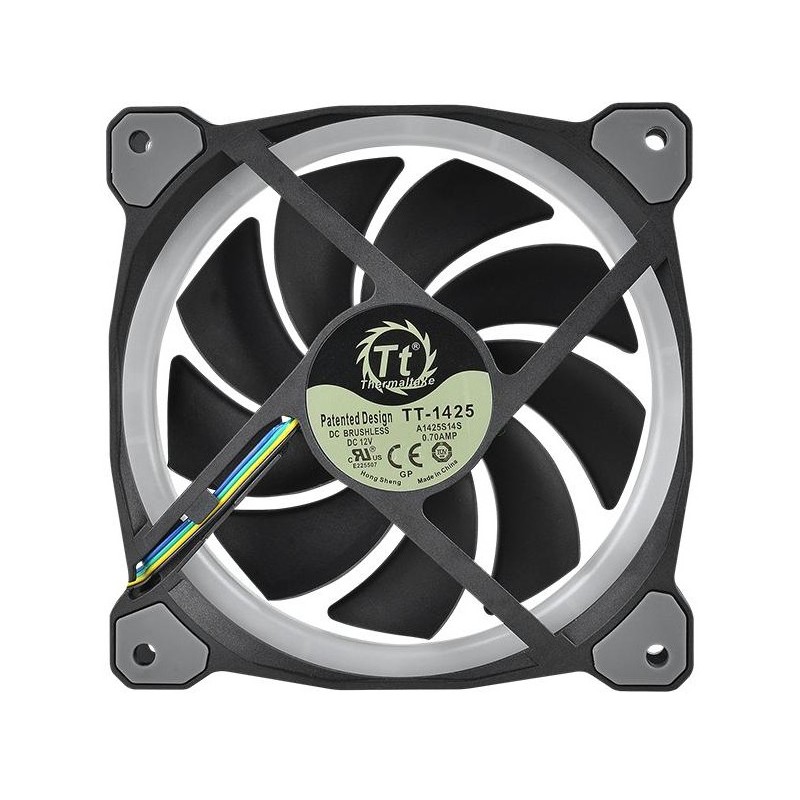 Buy Thermaltake Riing Plus 14 140mm Radiator Fan - CL-F056-PL14SW-A - LED RGB, B... in Cyprus, Nicosia, Limassol, Larnaka, Pafos