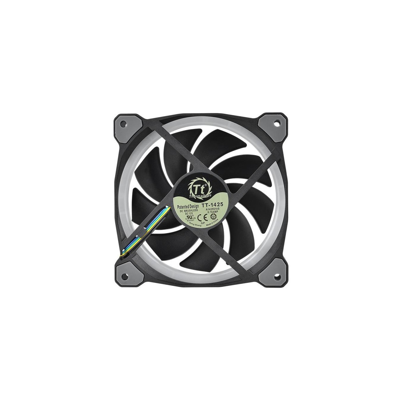 Thermaltake Riing Plus 14 140mm Radiator Fan - CL-F056-PL14SW-A - LED RGB, Black, 3-Pack — Buy in Cyprus with Fast Delivery