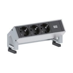 BACHMANN DESK2 3x Schutzkontakt GST18 Inox — Buy in Cyprus with Fast Delivery