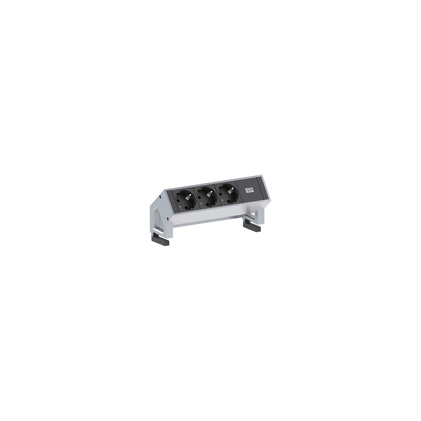 BACHMANN DESK2 3x Schutzkontakt GST18 Inox — Buy in Cyprus with Fast Delivery