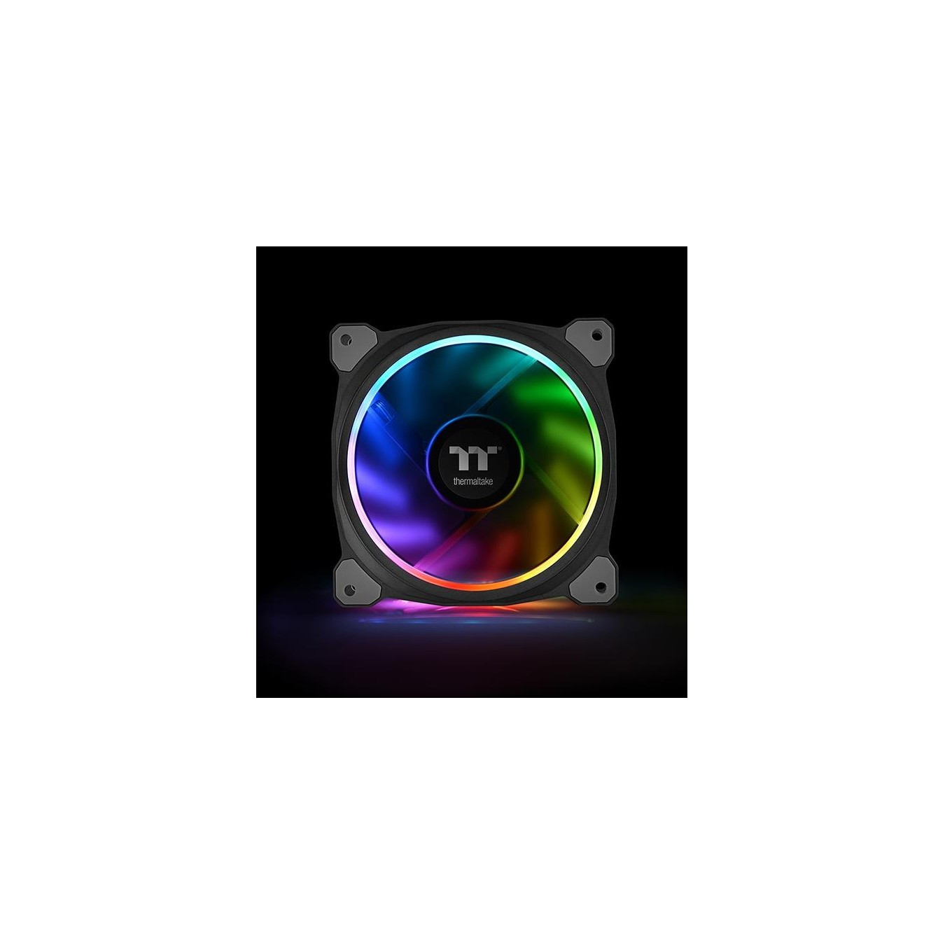 Thermaltake Riing Plus 14 140mm Radiator Fan - CL-F056-PL14SW-A - LED RGB, Black, 3-Pack — Buy in Cyprus with Fast Delivery