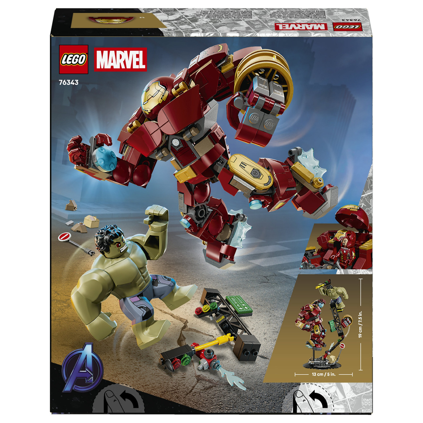 LEGO 76343 Marvel Super Heroes Duell der Giganten: Hulkbuster vs. Hulk — Buy in Cyprus with Fast Delivery