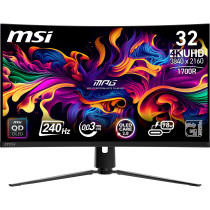 MSI MPG 321CURXDE - 31.5in QD-OLED 4K 240Hz Gaming Monitor - Black, 0.05ms GTG, DisplayHDR 400 True Black