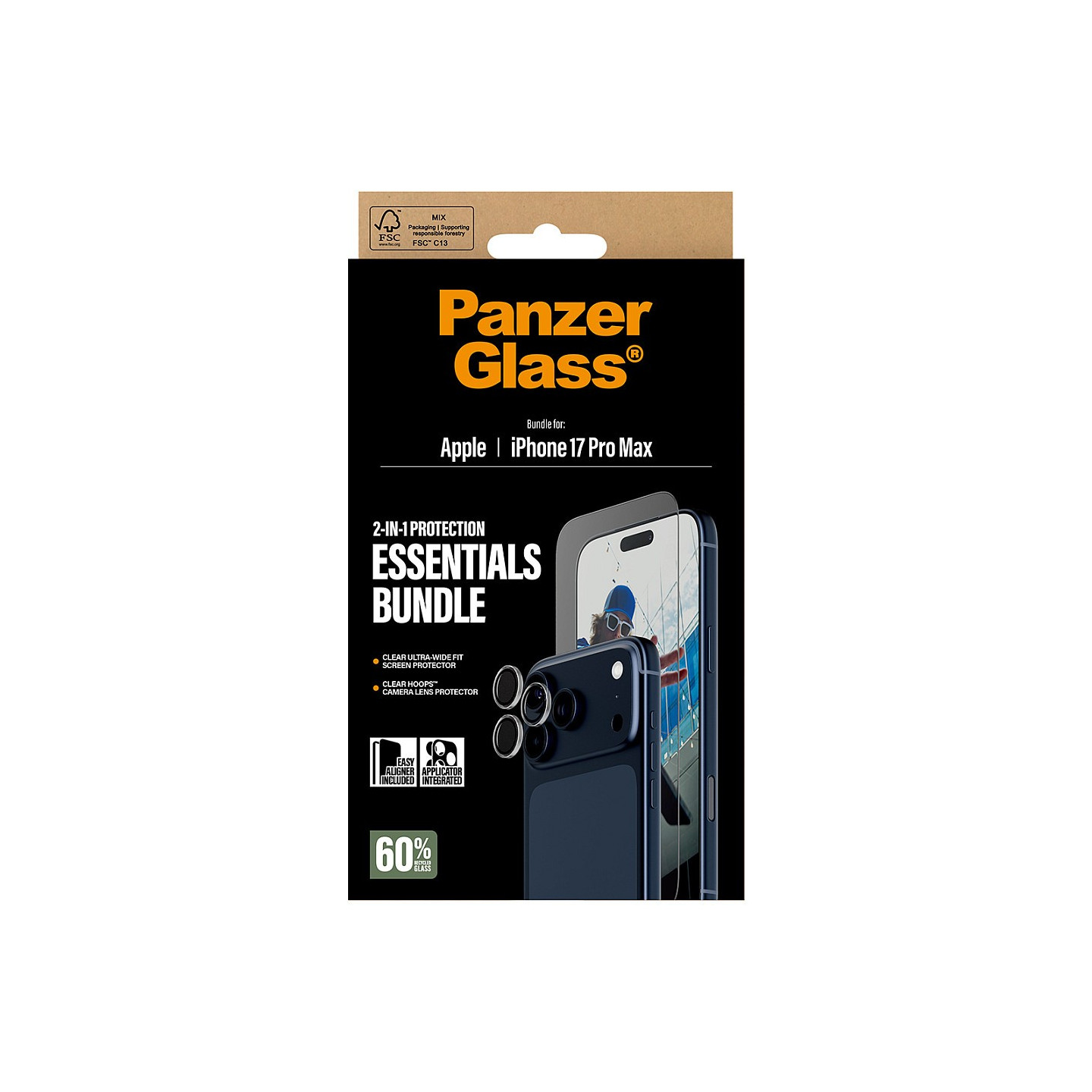 PanzerGlass 2-in-1 Essentials Bundle iPhone 17 Pro Max — Buy in Cyprus with Fast Delivery