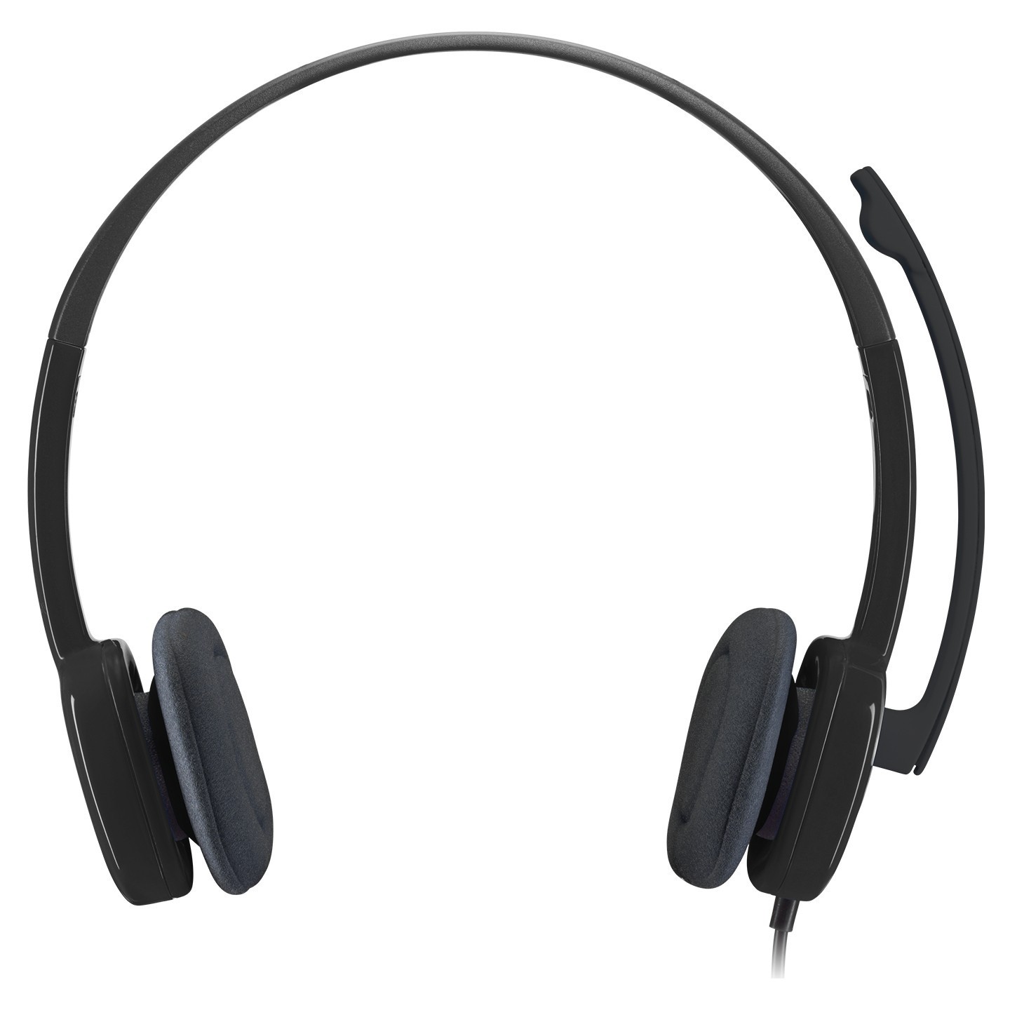 Logitech H151 Stereo On-Ear Headset - Wired 3.5mm Black Boom Mic Inline Controls (Boxed) — Buy in Cyprus with Fast Delivery