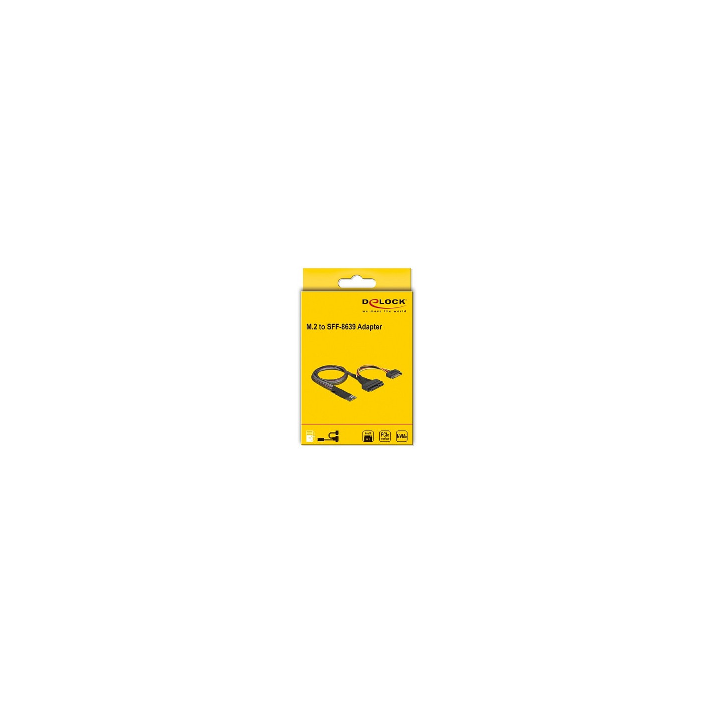 Delock M.2 Key M to U.2 SFF-8639 NVMe Adapter – 50 cm Cable, PCIe 4.0 | Armenius Store