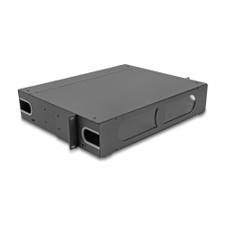 Delock 19? LWL Patchpanel mit Sichtfenster unbestückt 2 HE dunkelgrau — Buy in Cyprus with Fast Delivery