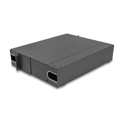 Delock 19? LWL Patchpanel mit Sichtfenster unbestückt 2 HE dunkelgrau — Buy in Cyprus with Fast Delivery
