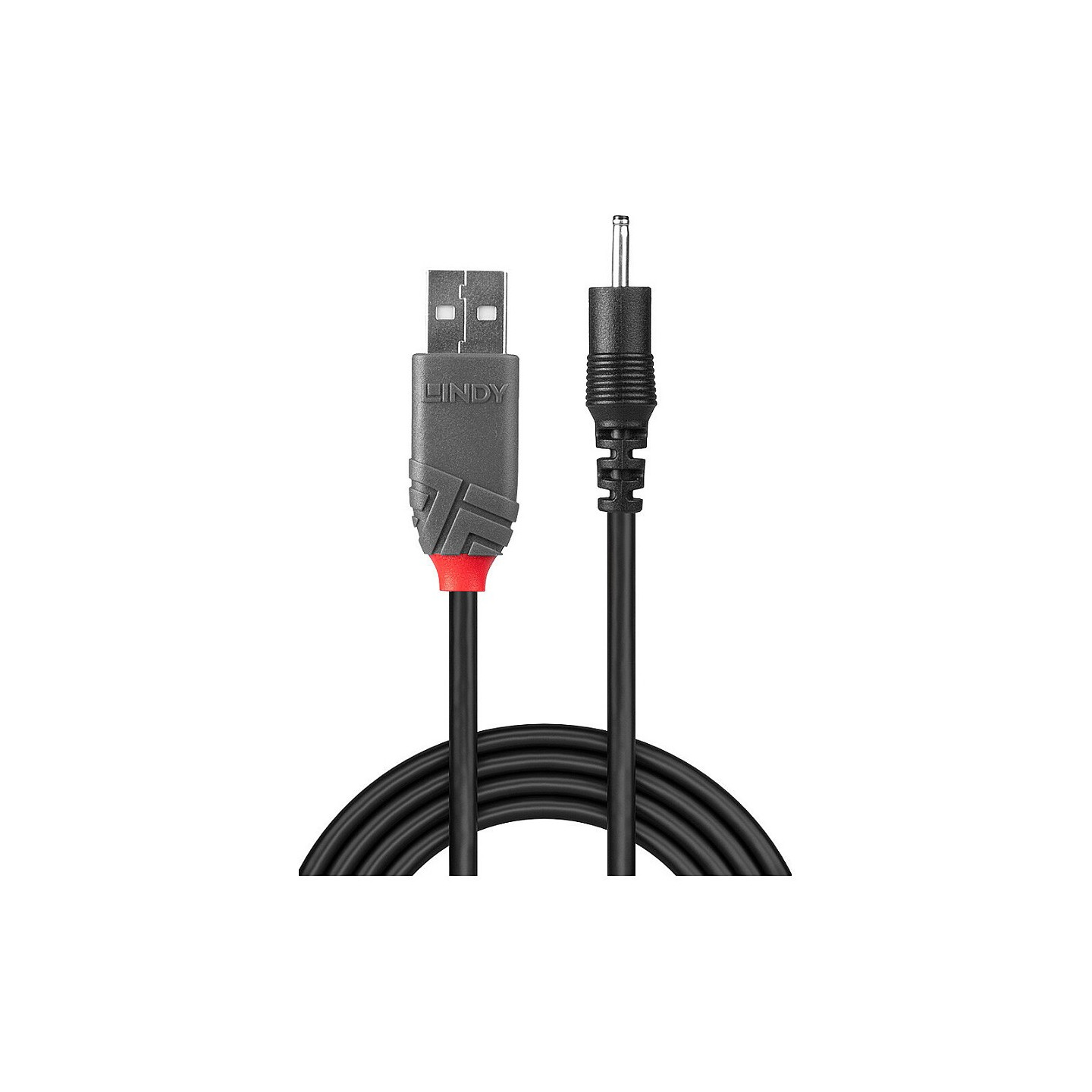 Lindy USB-Ladekabel - 4-poliger USB-Anschluss Typ A (nur Strom) (M) - DC jack 2.3 mm (ID: 0.7 mm) (M)