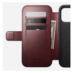 Nomad Modern Leather Folio iPhone 17 Pro Max Burgundy H. — Buy in Cyprus with Fast Delivery