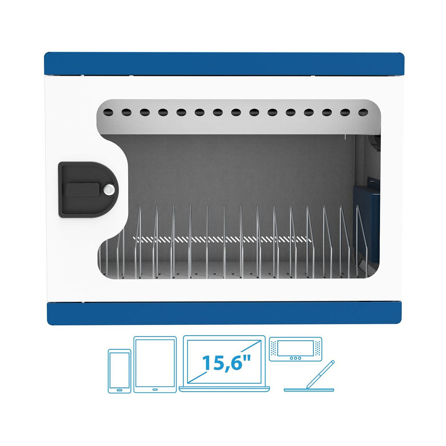 GoodConnections GEMMA N16 Notebook-Ladeschrank Weiß Blau — Buy in Cyprus with Fast Delivery
