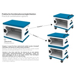 GoodConnections GEMMA N16 Notebook-Ladeschrank Weiß Blau — Buy in Cyprus with Fast Delivery