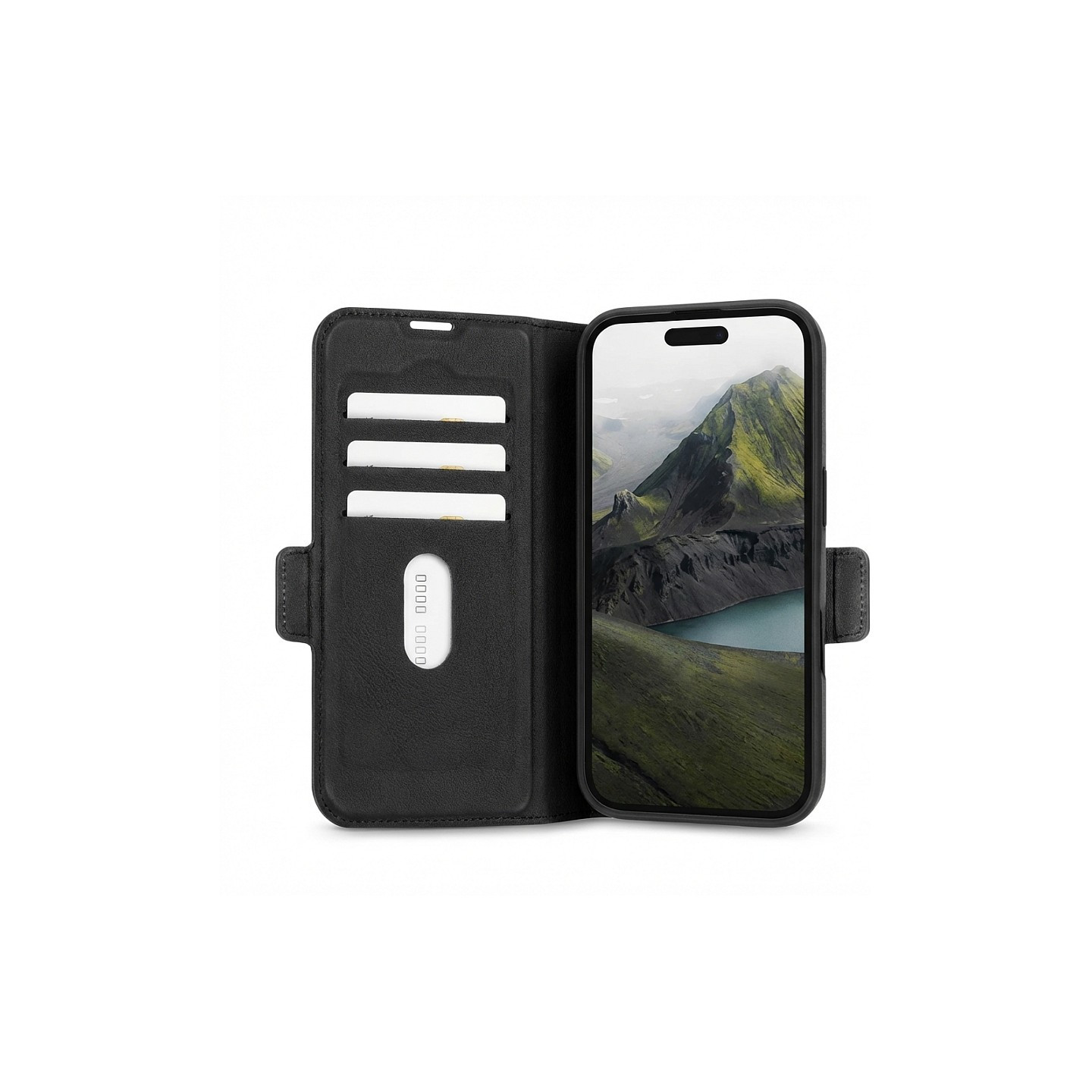 dbramante1928 Bergen Pro - Flip-Hlle fr Mobiltelefon - Bulk - Kunststoff - Schwarz - fr Apple iPhone 16 Plus